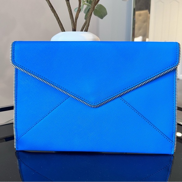 Rebecca Minkoff Blue Envelope Clutch - Picture 1 of 9